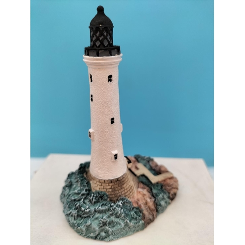 549 - Boxed Harbour Lights Lighthouse Models (4) to include Bell Rock (Scotland), Eddystone (Devon), North... 