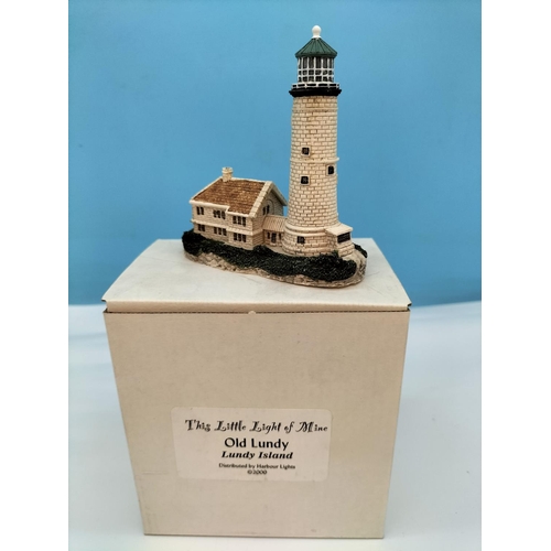 549 - Boxed Harbour Lights Lighthouse Models (4) to include Bell Rock (Scotland), Eddystone (Devon), North... 