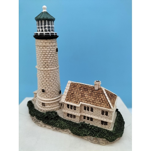 549 - Boxed Harbour Lights Lighthouse Models (4) to include Bell Rock (Scotland), Eddystone (Devon), North... 