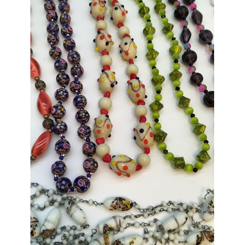 572 - Collection of Mixed Bead Necklaces to include Lampwork Beads, Murano Glass Beads, etc.