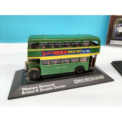 624 - Atlas Editions Great British Bus Collection Vehicles (5) to include Bradford City Transport Daimler ... 