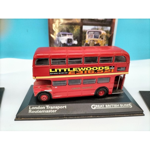 624 - Atlas Editions Great British Bus Collection Vehicles (5) to include Bradford City Transport Daimler ... 