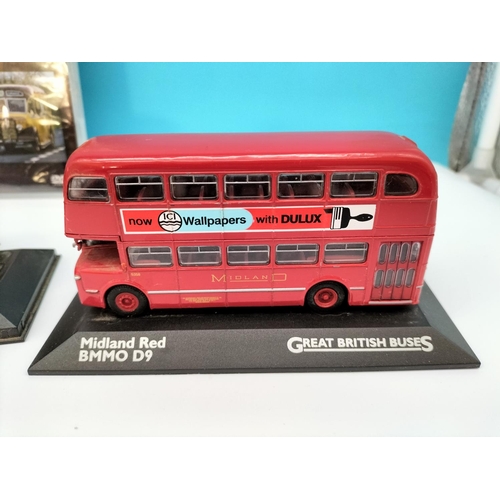 624 - Atlas Editions Great British Bus Collection Vehicles (5) to include Bradford City Transport Daimler ... 