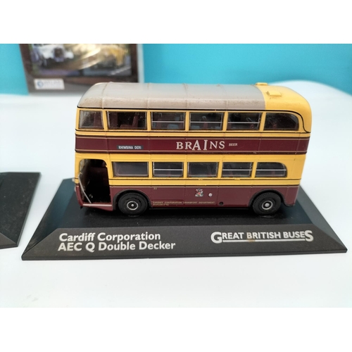 624 - Atlas Editions Great British Bus Collection Vehicles (5) to include Bradford City Transport Daimler ... 