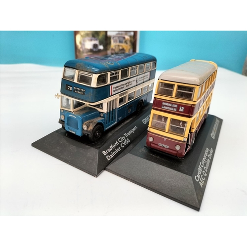 624 - Atlas Editions Great British Bus Collection Vehicles (5) to include Bradford City Transport Daimler ... 