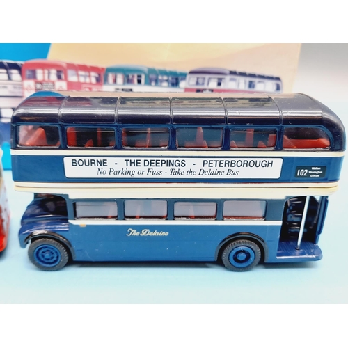 75 - Boxed Corgi Classics 33001 Routemaster Around Britain Bus Set plus London 2012 Bus.