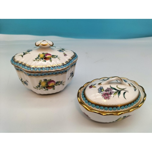 88 - Spode China 'Trapnell' and 'Trapnell Sprays' Items (7) to include Lidded Trinket Boxes (4), Pin Dish... 