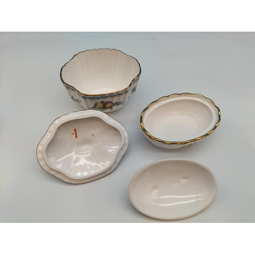 88 - Spode China 'Trapnell' and 'Trapnell Sprays' Items (7) to include Lidded Trinket Boxes (4), Pin Dish... 