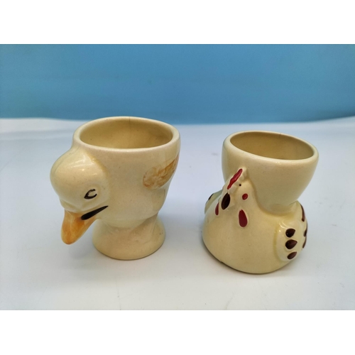 89 - Vintage Animal Egg Cups (8) to include Lion, Rabbit, Donkey, etc.