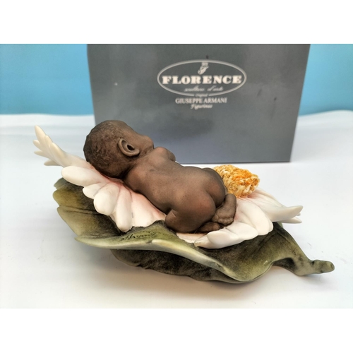 439 - Boxed Florence Giuseppe Armani 'Daisy' Baby. 7cm High, 18cm x 12cm.