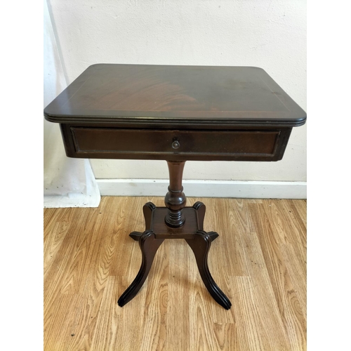 503 - Wooden Edwardian Style Console Table with One Drawer. 60cm High, 42cm x 32cm. Collection Only.