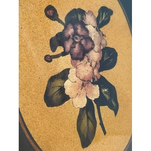 617 - c1920/1930 Brass Framed Watercolours of Flowers (4). 26.5cm x 20cm.