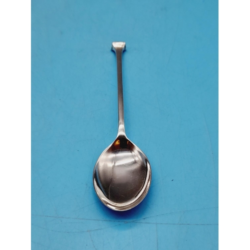 487 - Cased Set of 6 Silver Art Deco Hallmarked Hobnail Teaspoons by Docker & Burn Ltd, 1925.