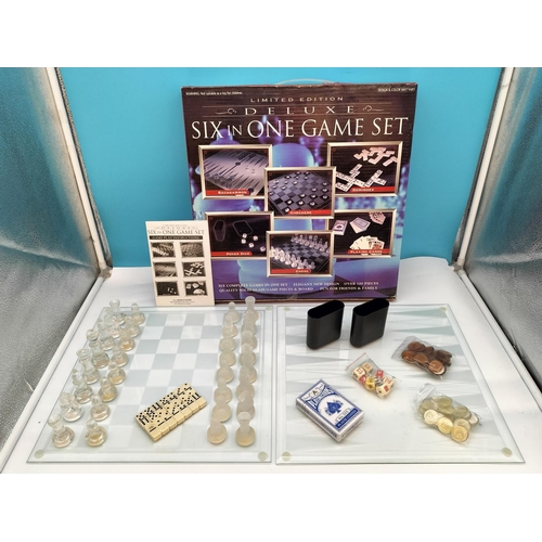 539 - Boxed Deluxe 'Six in One' Game Set.