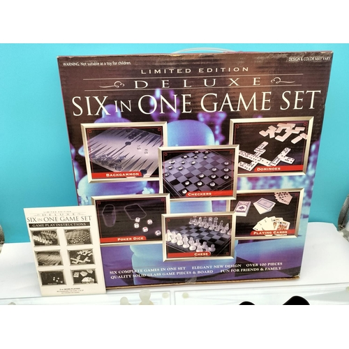 539 - Boxed Deluxe 'Six in One' Game Set.