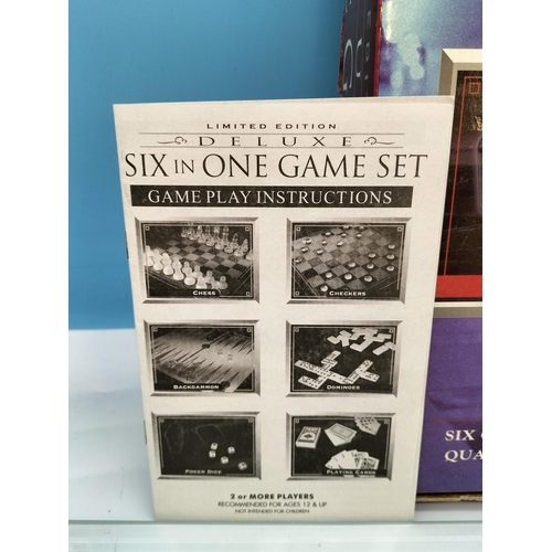 539 - Boxed Deluxe 'Six in One' Game Set.