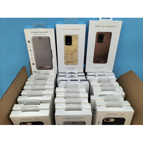 644 - Box of 30 New Phone Cases for Galaxy S20 Ultra and S10E plus iPhone 8/7/6/6s Plus.