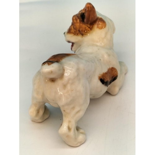 130 - Royal Doulton Figure of Dog with Ball HN 1103. 12cm x 8cm. Seconds Quality.