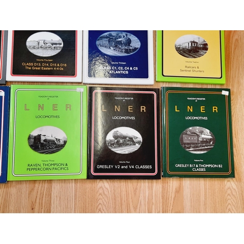 156 - Collection of Railway Related Reference Books (15) to include Volumes 1 -15 Yeadons Register of LNER... 