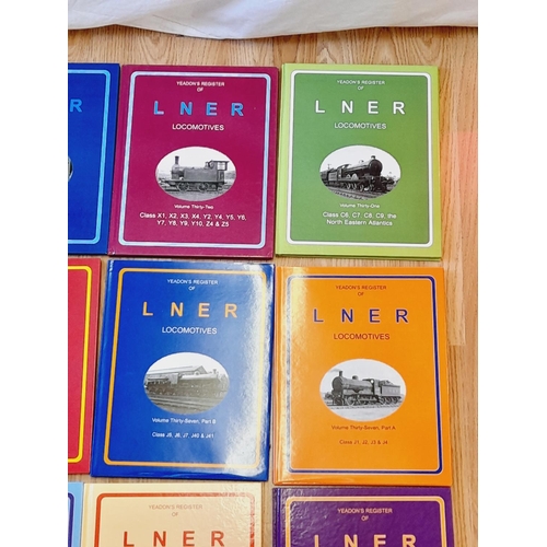 158 - Collection of Railway Related Reference Books (16) to include Volumes 31-43 Yeadons Register of LNER... 