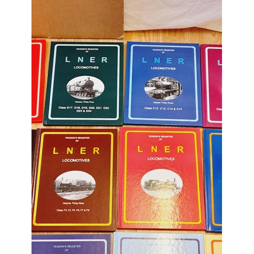 158 - Collection of Railway Related Reference Books (16) to include Volumes 31-43 Yeadons Register of LNER... 