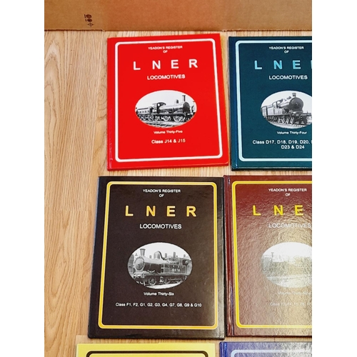 158 - Collection of Railway Related Reference Books (16) to include Volumes 31-43 Yeadons Register of LNER... 