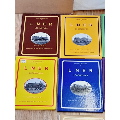 159 - Collection of Railway Related Reference Books (10) to include Volumes 44-50 Yeadons Register of LNER... 