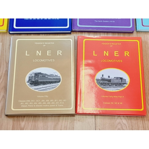 159 - Collection of Railway Related Reference Books (10) to include Volumes 44-50 Yeadons Register of LNER... 