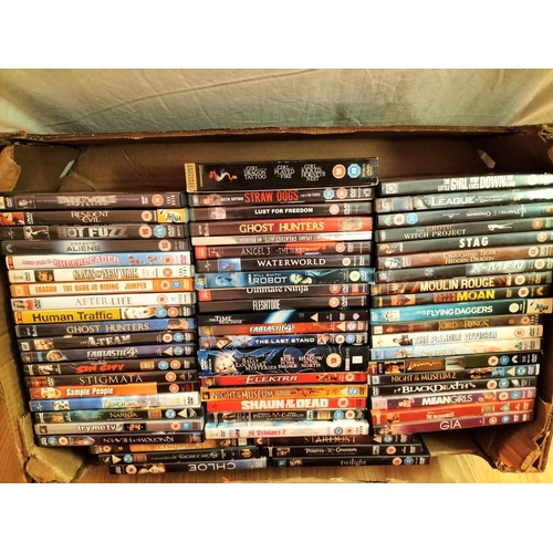 190 - 2 Boxes of Mixed DVDs.