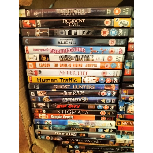 190 - 2 Boxes of Mixed DVDs.