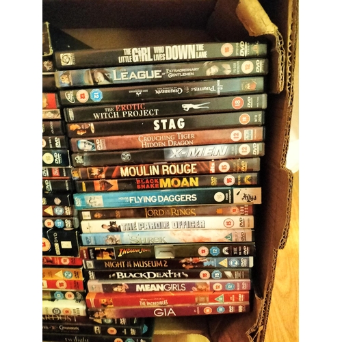 190 - 2 Boxes of Mixed DVDs.