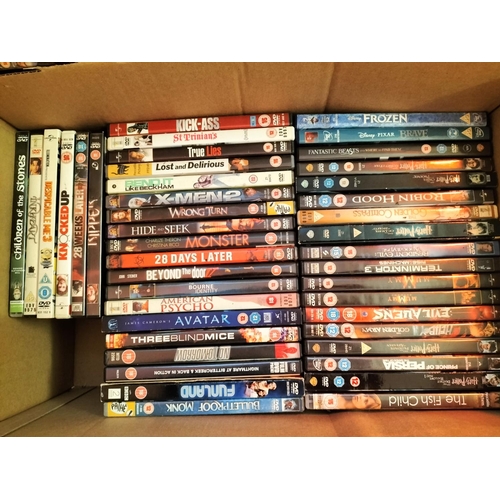 190 - 2 Boxes of Mixed DVDs.