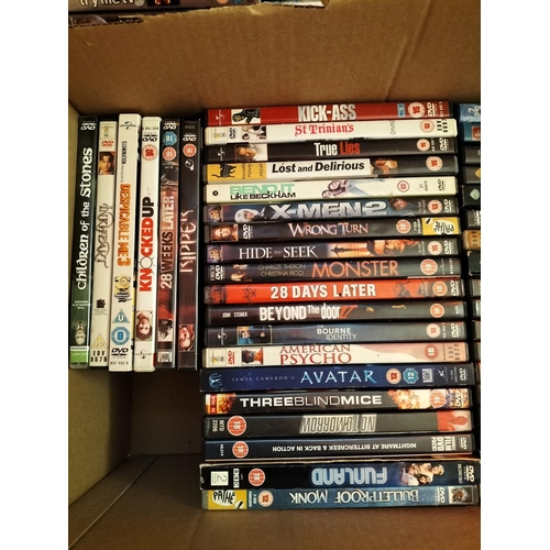 190 - 2 Boxes of Mixed DVDs.