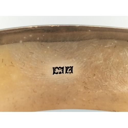 191 - Silver Hallmarked (1960) Bangle. 28 Grams.