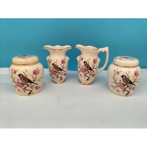 221 - Collection of Royal Worcester Company Palissy 'Finch and Cherry Blossom' Design Items to include Jug... 