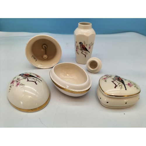 221 - Collection of Royal Worcester Company Palissy 'Finch and Cherry Blossom' Design Items to include Jug... 