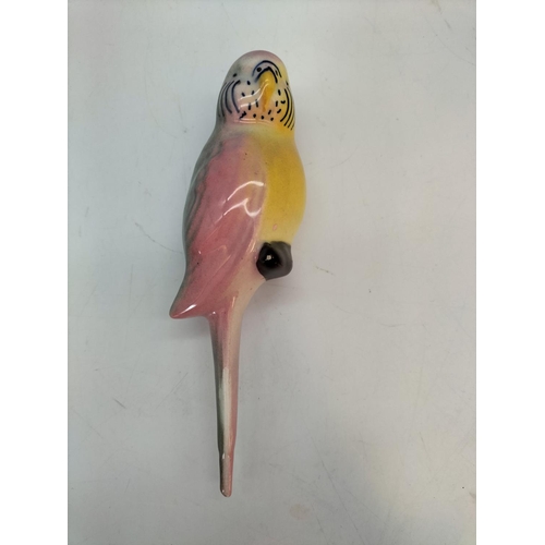 244 - Ceramic Budgerigar Wall Hangings (3). 15cm Long.