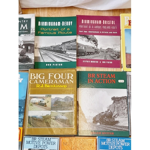 272 - Collection of Railway Related Reference Books (20) to include BR Steam Motive Power Depots (6), Blac... 