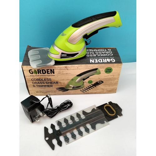 321 - Boxed Cordless Grass Shears and Trimmer plus Draper Jigsaw.