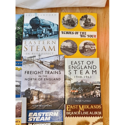 324 - Collection of Railway Related Reference Books (14) to include Echoes of the Big Four, Freight Trains... 