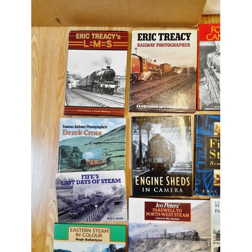 325 - Collection of Railway Related Reference Books to include Farewell to Steam, British Steam Sunset, En... 