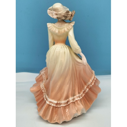 341 - Coalport Country Seasons Spring 23cm Lady Figurine 'Samantha'.