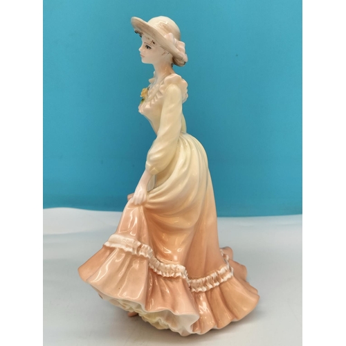 341 - Coalport Country Seasons Spring 23cm Lady Figurine 'Samantha'.