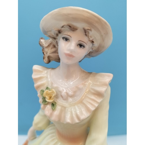 341 - Coalport Country Seasons Spring 23cm Lady Figurine 'Samantha'.