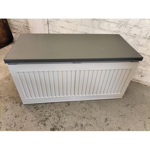 358 - Portable Outdoor Plastic Garden Storage Box. 110cm x 51cm x 55cm. Collection Only.