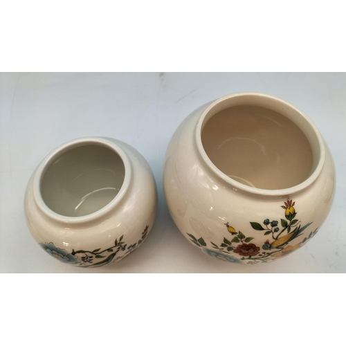 360 - Collection of Graduated Sadler Pottery Ginger/Spice Jars (3 Sets of 2) with Floral Decoration. Talle... 