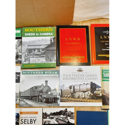 389 - Collection of Railway Related Reference Books to include A Compendium of LNWR Vol 1 & 2, Southern St... 