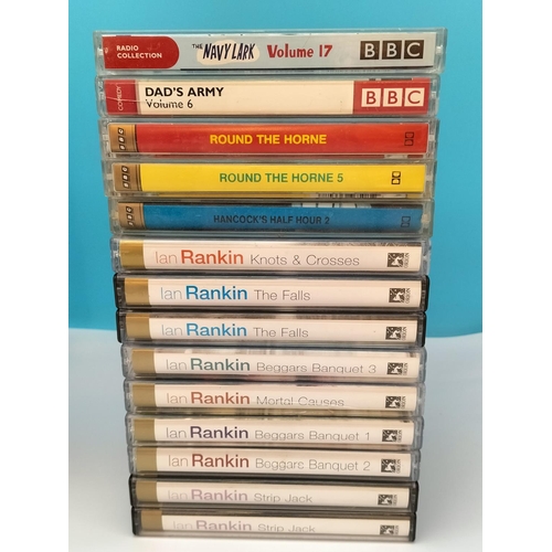 398 - Collection of 'Talking Book' Tapes to include Ian Rankin, BBC Comedy, Dad's Army, etc.