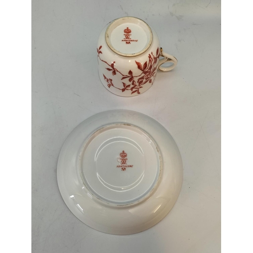 51 - Royal Crown Derby 'Haddon' Pattern Trios (2) plus Royal Crown Derby 'Hawthorne' Pattern Cup and Sauc... 