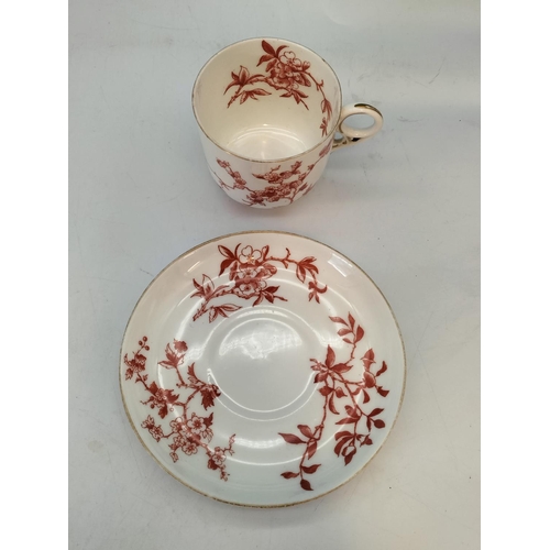 51 - Royal Crown Derby 'Haddon' Pattern Trios (2) plus Royal Crown Derby 'Hawthorne' Pattern Cup and Sauc... 